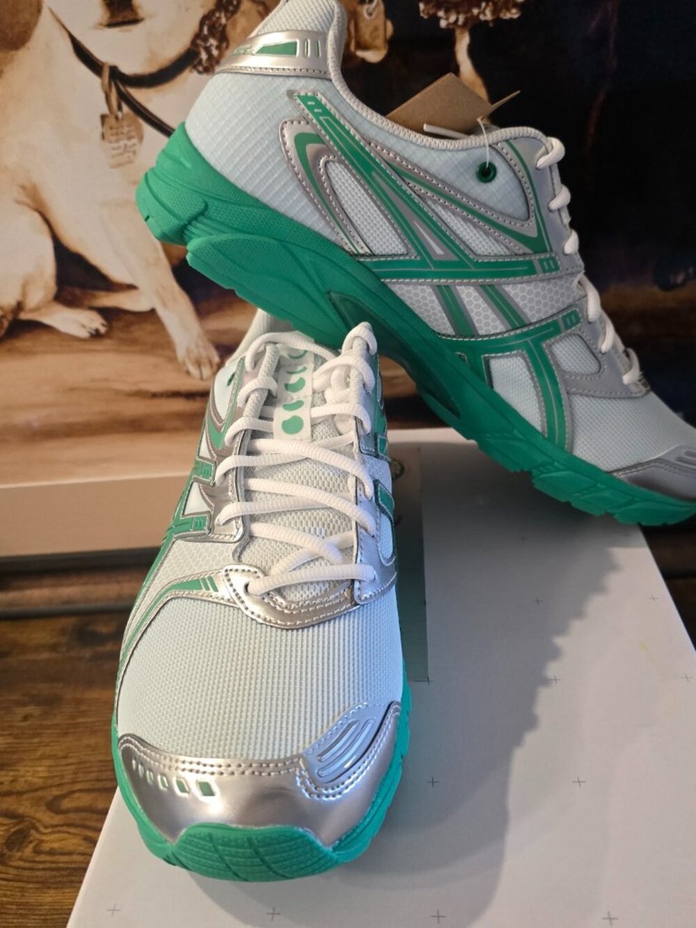 ASICS Gel-NYC Hidden NY 1201B001-100 Light Green Shoes Men's Sz 10.5 RARE NEW